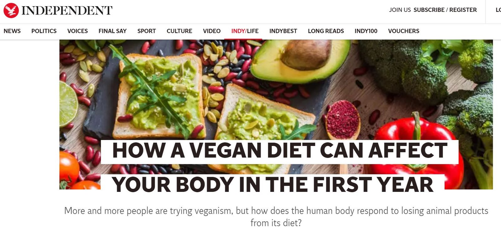 HOW A VEGAN DIET CAN AFFECT YOUR BODY IN THE FIRST YEAR